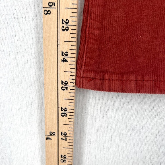 MADEWELL Pants Womens 27 Rust Cali Demi Boot Jeans Corduroy Button Front Edition - Picture 16 of 16